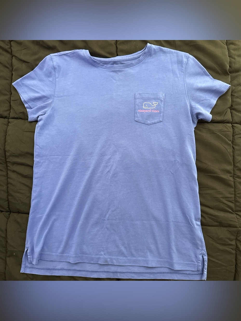 Vineyard Vines Kids Short-Sleeve Pocket Tee in Periwinkle